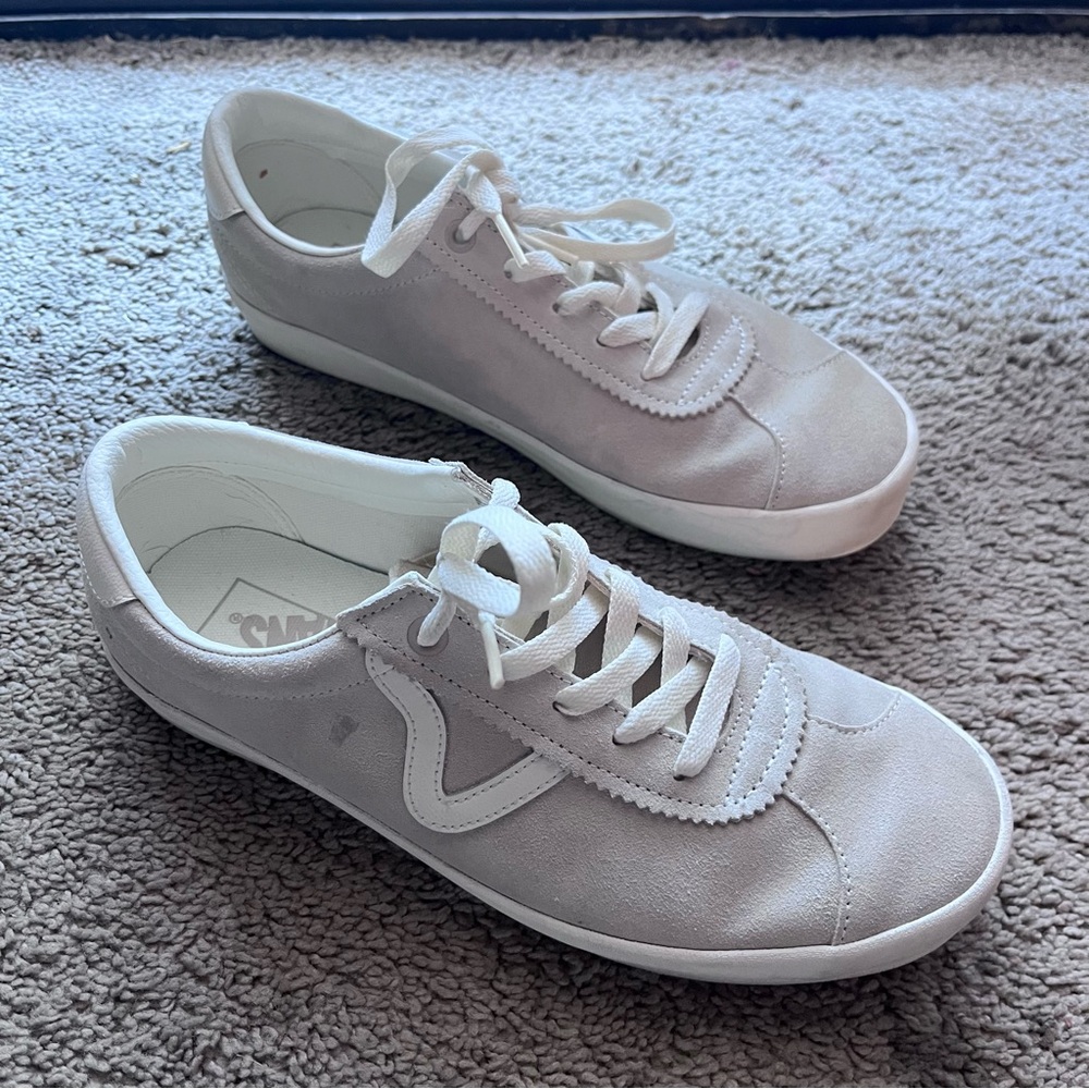 VANS Sport Low Suede Shoe French OAK/Marshmallow Size 8 M / 9.5 W